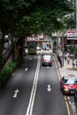 Bustling street roads and high-rise buildings in Hong Kong