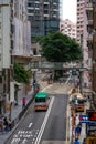 Bustling street roads and high-rise buildings in Hong Kong