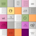 Busuness Background with Colorful squares Royalty Free Stock Photo