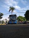 Busway Jakarta  Indonesia Royalty Free Stock Photo