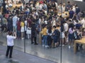 Busy apple store