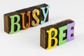 Busy bee business people work workers office communication Royalty Free Stock Photo