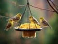 Busy bird feeder