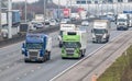 Busy British motorway M1 Royalty Free Stock Photo