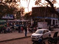 A busy bus stand in Durgapur, india