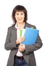 Busy business woman Royalty Free Stock Photo