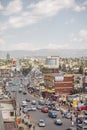 Busy, bustling city street in Ethiopia.