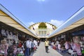 People shopping in Central Market, Phnom Penh, capital city of Cambodia Royalty Free Stock Photo