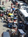 Busy and chaotic scene in Chandni Chowk Old Delhi.