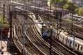 Busy commuter rail lines at Melbourne.