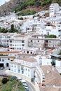 Busy, compact town or Pueblo of Mijas in Spain Royalty Free Stock Photo