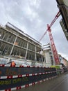 Busy construction site in the city