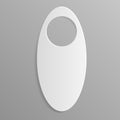 Busy door tag icon, realistic style