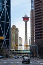 Downtown Calgary Business District With Iconic Calgary Tower