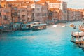 A Busy Evening in Venice Grand Canal