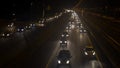 Busy evening traffic in trafficjam on highway A6