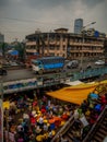 Busy Flower market ready for Diwali celebration in Mumbai