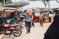 Busy food market Royalty Free Stock Photo