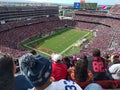 Busy football stadium