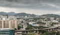 Busy highway junctions in Rio de Janeiro, Brazil Royalty Free Stock Photo