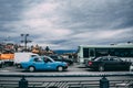 A busy highway in Kyoto, Japan