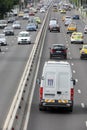 Busy highway at peak hour