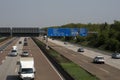 Busy highway at peak hour in Frankfurt, Germany
