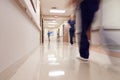 Busy Hospital Corridor With Medical Staff Royalty Free Stock Photo