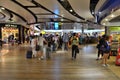 Busy international airport terminal Heathrow