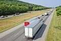 Busy Interstate Traffic Royalty Free Stock Photo