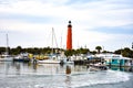 Floridian Intracoastal Waterway and Lighthouse