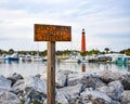 Floridian Intracoastal Waterway and Lighthouse