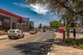 Busy main street in Omaruru, Erongo, Namibia Royalty Free Stock Photo