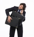 Busy man Royalty Free Stock Photo