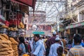 Busy market at Jama Masjid, Delhi, India