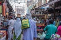 Busy market at Jama Masjid, Delhi, India