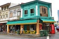 The busy neighborhood of Little India in Singapore