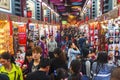 A busy night market on Dashilan Commercial Street, Beijing, China