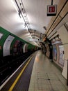 A busy Paddington platform during the rush hour on the Bakerloo Line Royalty Free Stock Photo