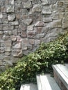 Busy pattern stone wall