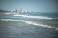 Busy with people myrtle beach on a hot summer day Royalty Free Stock Photo