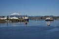 Busy port of Puerto Montt in Southern Chile