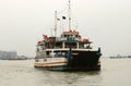 The busy Port of Tanjung Perak Surabaya on a cloudy day