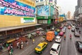 Busy road in Bangkok Royalty Free Stock Photo