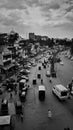 Busy road city life taken at Chakala Andheri in Mumbai