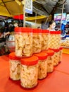 Busy scene in Taman Connaught night market in Kuala Lumpur Malaysia