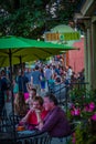 Busy sidewalks in Lancaster