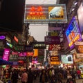 Busy street in Hong Kong