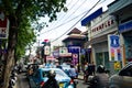 Busy street in Kuta, Bali Royalty Free Stock Photo