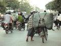 Busy street in Mandalay Royalty Free Stock Photo